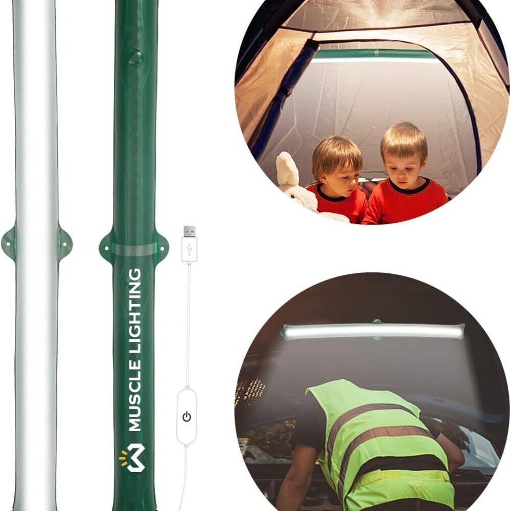 Inflatable LED Camping Lantern, USB, Dimmable, Bright, Portable 35